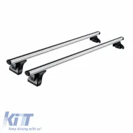 Roof Bars Aluminum CRUZ 924-090 Alu Cargo AF-128cm Silver 2 Pieces-image-6303999