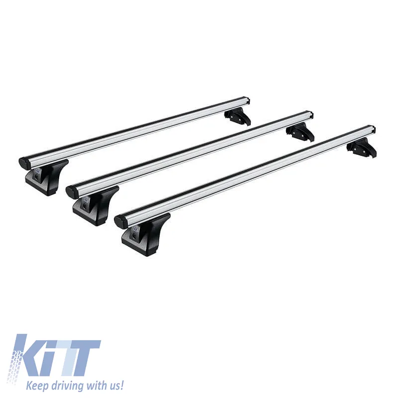 Roof Bars Aluminum CRUZ 924-098 Alu Cargo AF3-158cm Silver 3 Pieces