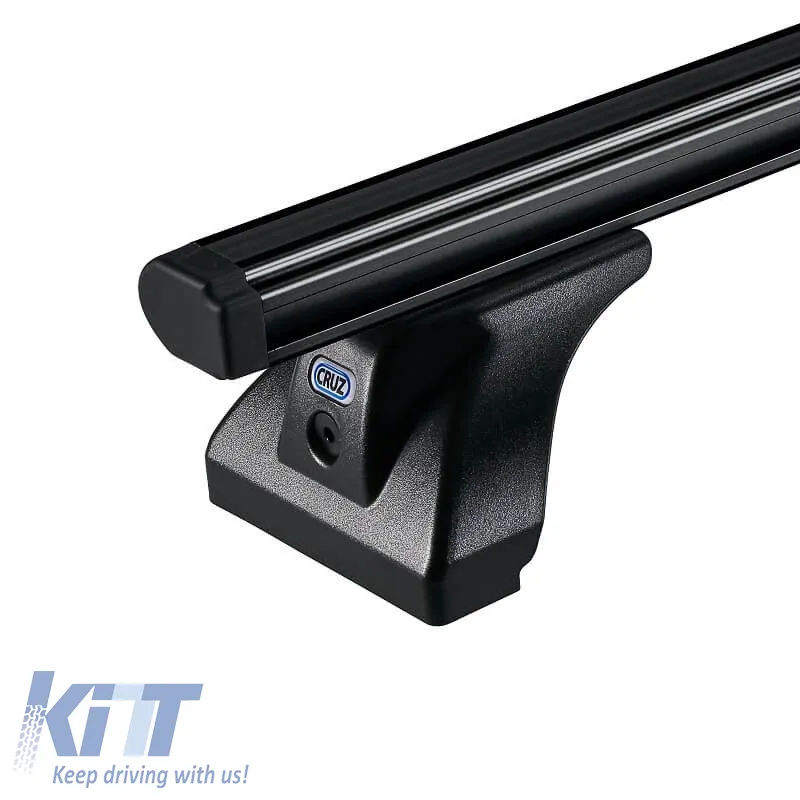 Roof Bars Aluminum CRUZ 925-091 Alu Cargo Dark AF-138cm Black 2 Pieces
