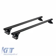 Roof Bars Aluminum CRUZ 925-091 Alu Cargo Dark AF-138cm Black 2 Pieces-image-6303867