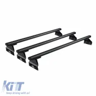 Roof Bars Aluminum CRUZ 925-095 Alu Cargo Dark AF3-128cm Black 3 Pieces-image-6303859