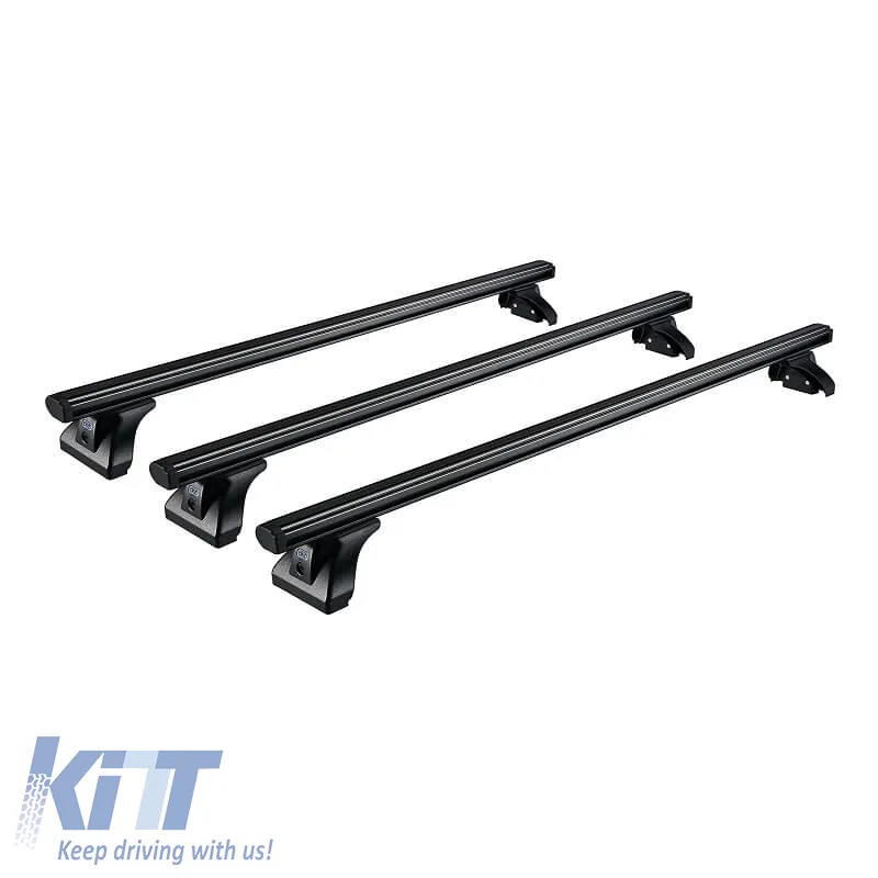 Roof Bars Aluminum CRUZ 925-096 Alu Cargo Dark AF3-138cm Black 3 Pieces