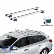 Roof Bars Aluminum CRUZ Oplus 924-051 R-118cm Railing System suitable for Skoda Yeti 09-14 Silver 2 Pieces