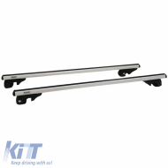 Roof Bars Aluminum Rackit RK004-1 135cm Universal Railing System Set With Fixing Kit Silver 2 Pieces