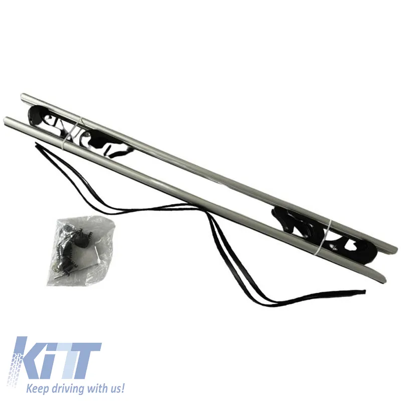 Roof Bars Aluminum Rackit RK004 135cm Universal Railing System Set With Fixing Kit Silver 2 Pieces