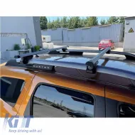 Roof Bars Aluminum Rackit Universal 120cm Railing System Set With Fixing Kit Silver 2 Pieces-image-6304712