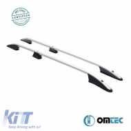 Roof Bars Railing suitable for Fiat Doblo 2010-2021 MVN 263 / Opel Combo 2011-2018 MVN IV Silver 2 Pieces