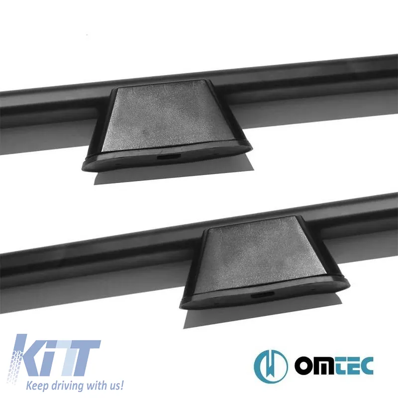 Roof Bars Railing suitable for Mercedes-Benz Citan 2013-2021 MVN W415 / Renault Kangoo 2008-2021 MVN FC Black 2 Pieces