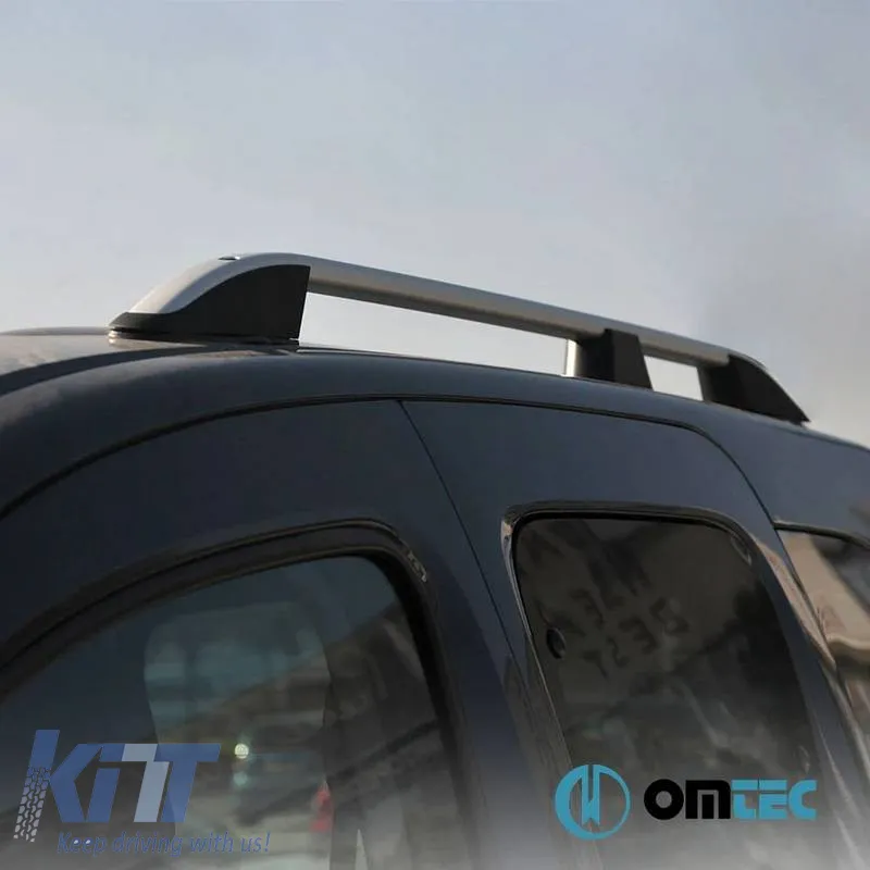 Roof Bars Railing suitable for Peugeot 3008 2009-2016 SUV T8 Silver 2 Pieces