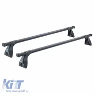 Roof Bars Steel CRUZ 921-100 Optima OS-105cm Black 2 Pieces-image-6303568