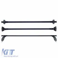 Roof Bars Steel CRUZ 921-102 Optima OS-125cm Black 2 Pieces-image-6303559