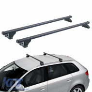 Roof Bars Steel CRUZ 921-380 Oplus S-FIX 120cm Black 2 Pieces