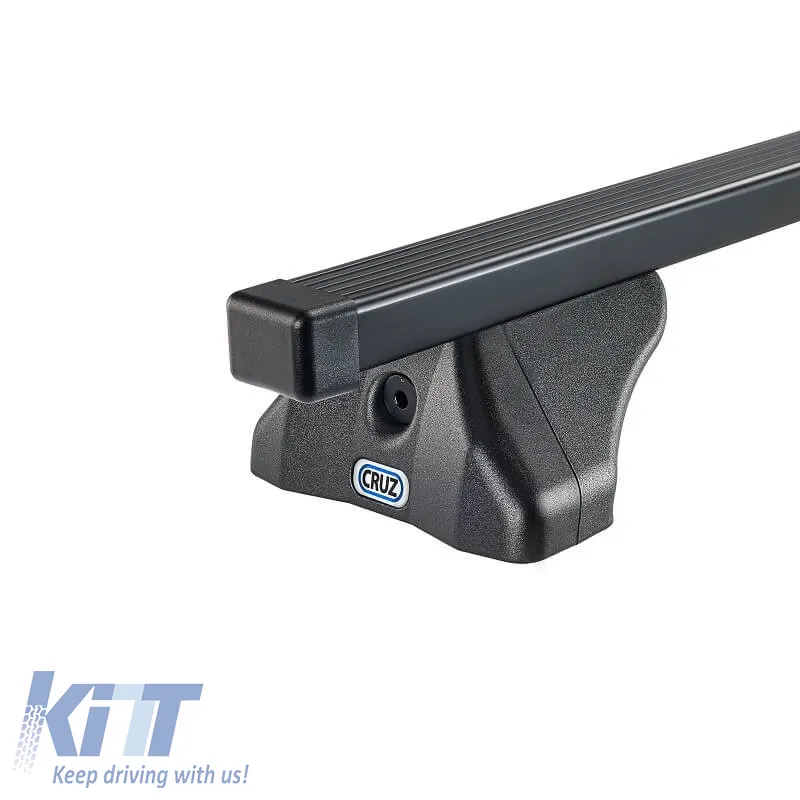 Roof Bars Steel CRUZ 921-380 Oplus S-FIX 120cm Black 2 Pieces