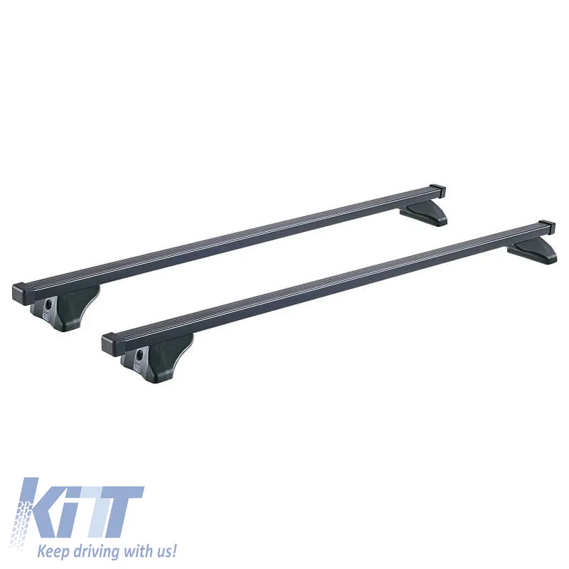 Roof Bars Steel CRUZ 921-385 Oplus S-FIX 130cm Black 2 Pieces