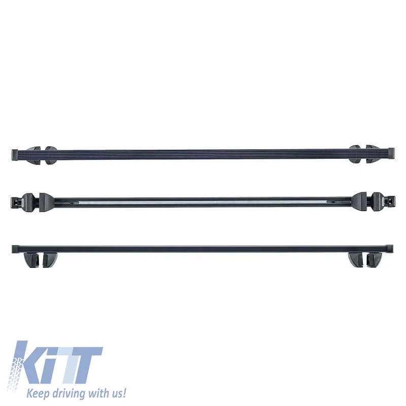Roof Bars Steel CRUZ 921-936 Oplus SR+130cm Railing System Black 2 Pieces