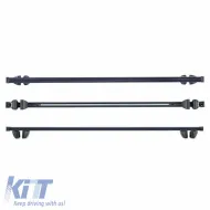 Roof Bars Steel CRUZ 921-936 Oplus SR+130cm Railing System Black 2 Pieces-image-6303467