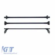 Roof Bars Steel CRUZ Cargo Spro-120cm 922-426 Set With Fixing Kit Suitable for Suzuki Grand Vitara 5D 05-15 3 Pieces-image-6303266