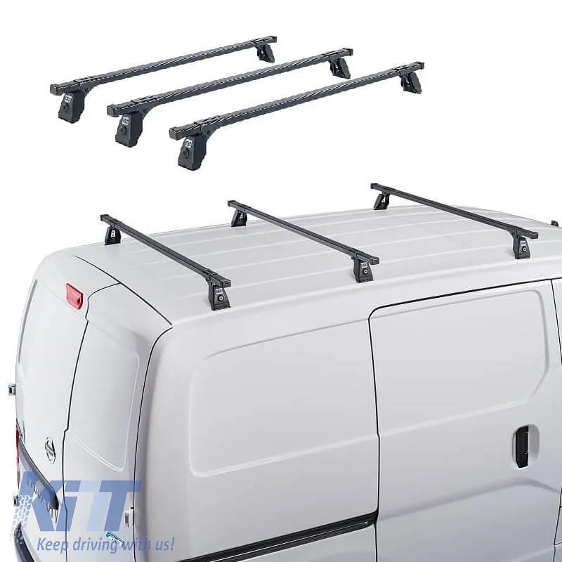 Roof Bars Steel CRUZ Cargo Spro-120cm 922-444 Set With Fixing Kit Suitable for VW Caddy 11-20 3 Pieces