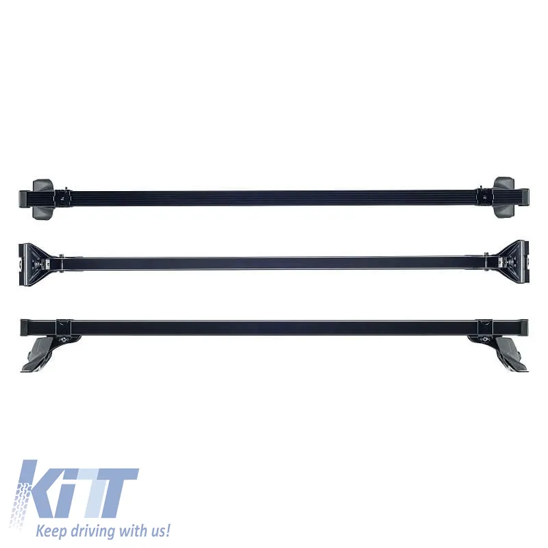 Roof Bars Steel CRUZ Cargo Xpro-140cm 923-210 Set With Fixing Kit Suitable for Ford Transit Custom H2 13+ 3 Pieces With Extra 2 T-Track Mounting Channel