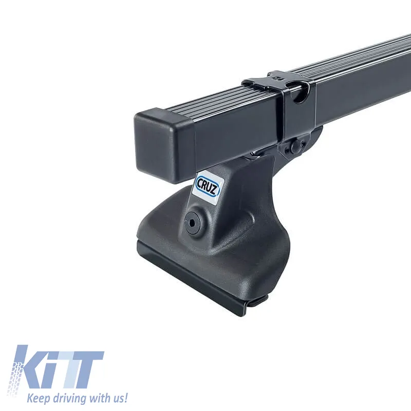 Roof Bars Steel CRUZ Cargo Xpro-140cm 923-210 Set With Fixing Kit Suitable for Ford Transit Custom H2 13+ 3 Pieces With Extra 2 T-Track Mounting Channel