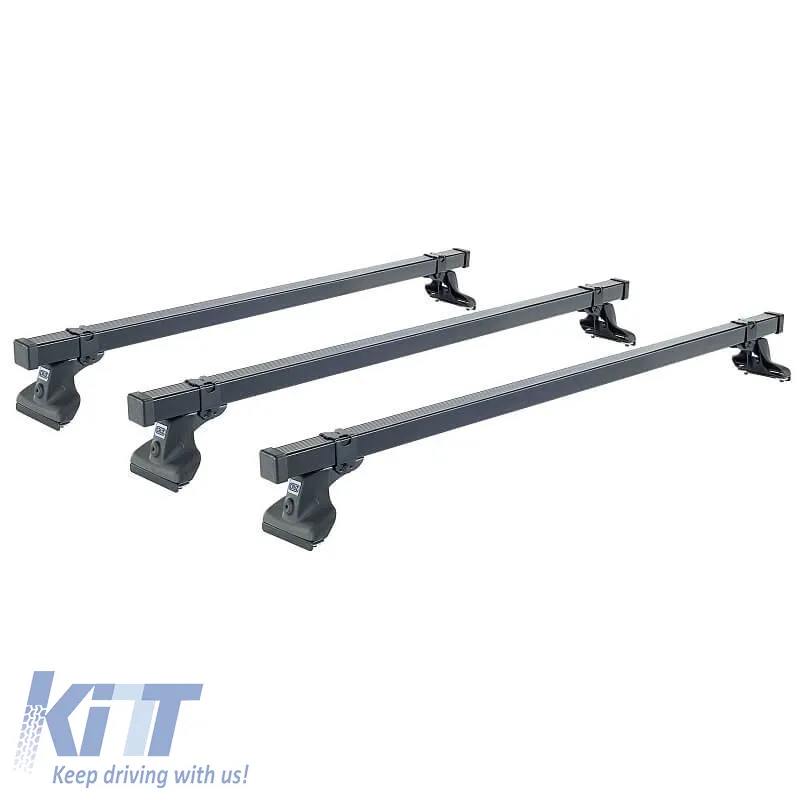 Roof Bars Steel CRUZ Cargo Xpro-175cm 923-400 Set With Fixing Kit Suitable for Ford Transit 14+ 3 Pieces