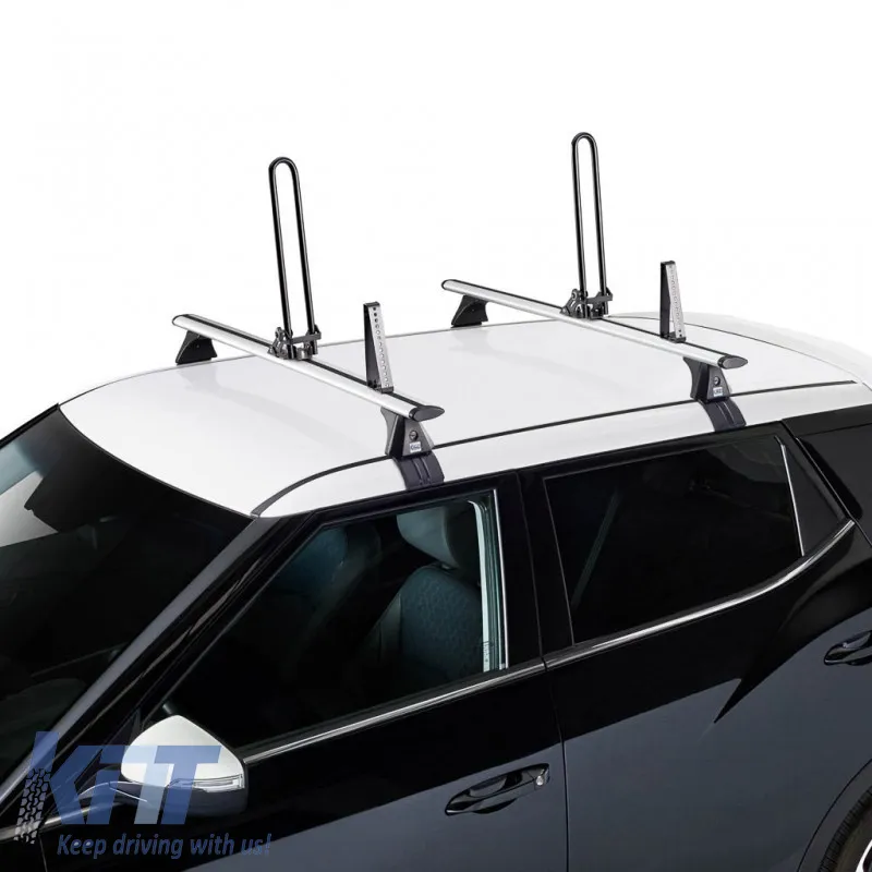 Roof Bars Steel Kayak Carrier CRUZ 940-620 Keel Black 2 Pieces