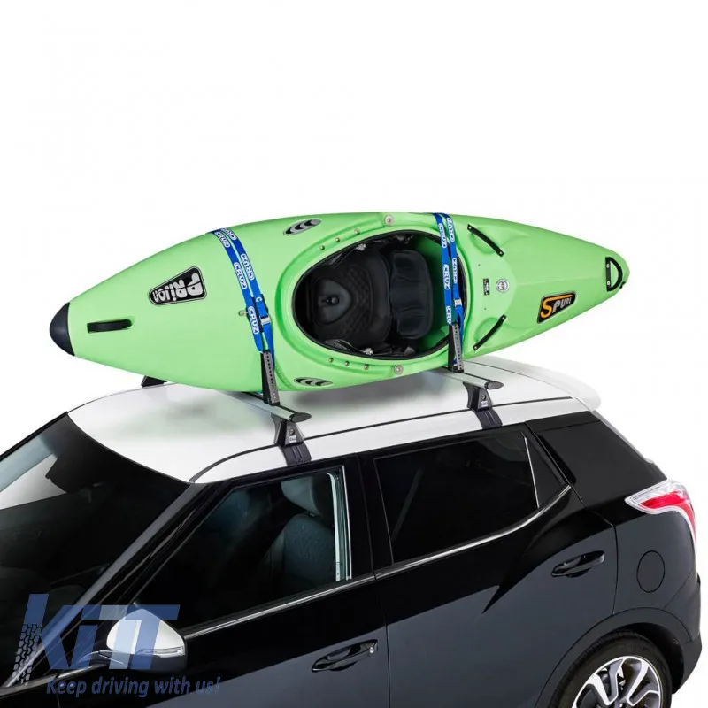 Roof Bars Steel Kayak Carrier CRUZ 940-620 Keel Black 2 Pieces