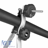 Roof Bicycle Carrier Menabo Huggy Lock Steel Grey suitable for 1 Bicycle-image-6324234