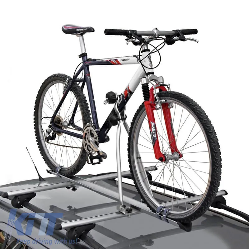 Roof Bicycle Carrier Menabo Huggy Lock Steel Grey suitable for 1 Bicycle