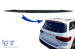 Roof Boot Lid Spoiler suitable for Mercedes GLB X247 (2019-up) Piano Black - RSMBX247PB