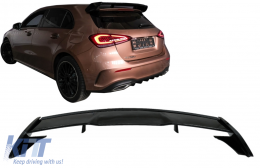 Roof Boot Lid Spoiler suitable for Mercedes A-Class W177 Hatchback SE (2018-up) A45 Design Piano Black