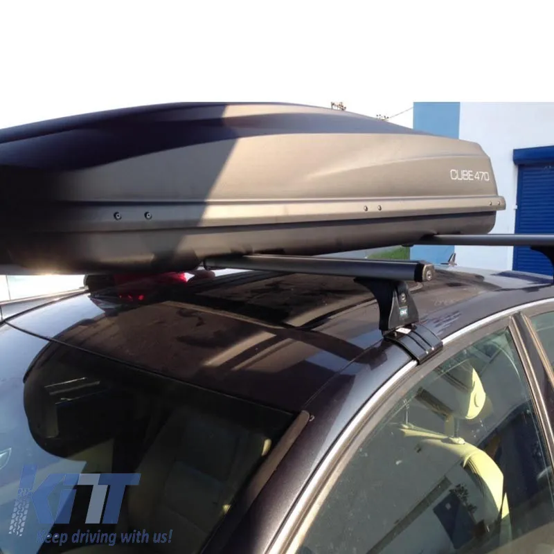 Roof Box Cube 470L Black With Single Open
