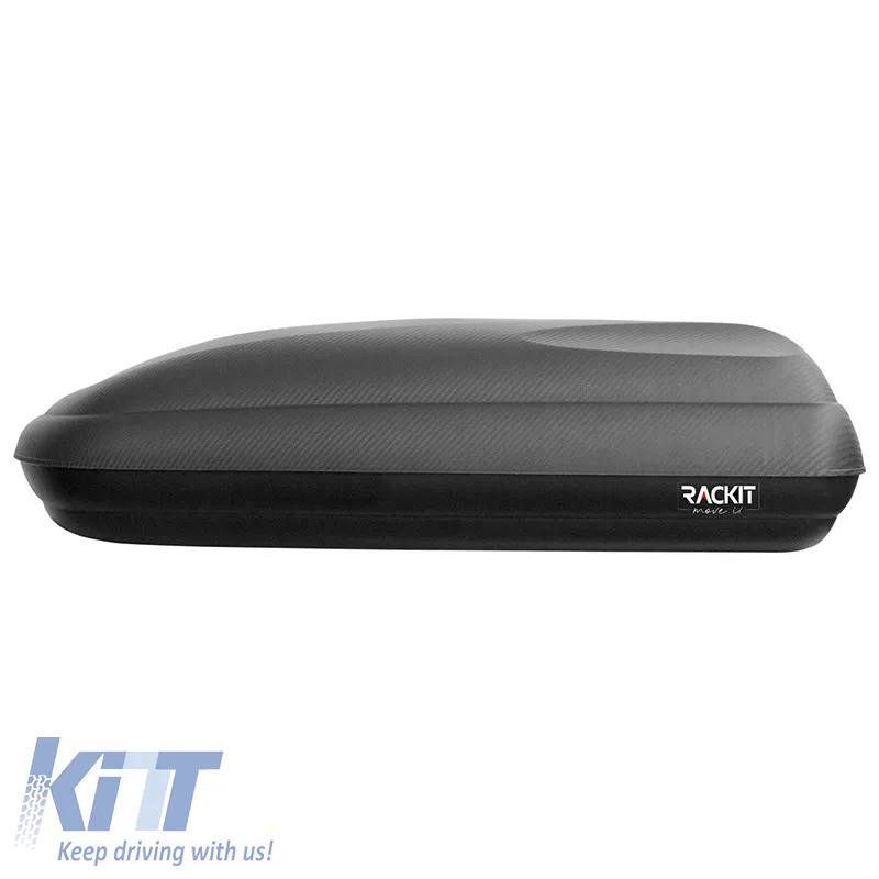 Roof Box Rackit 320lt Carbon with Single Open