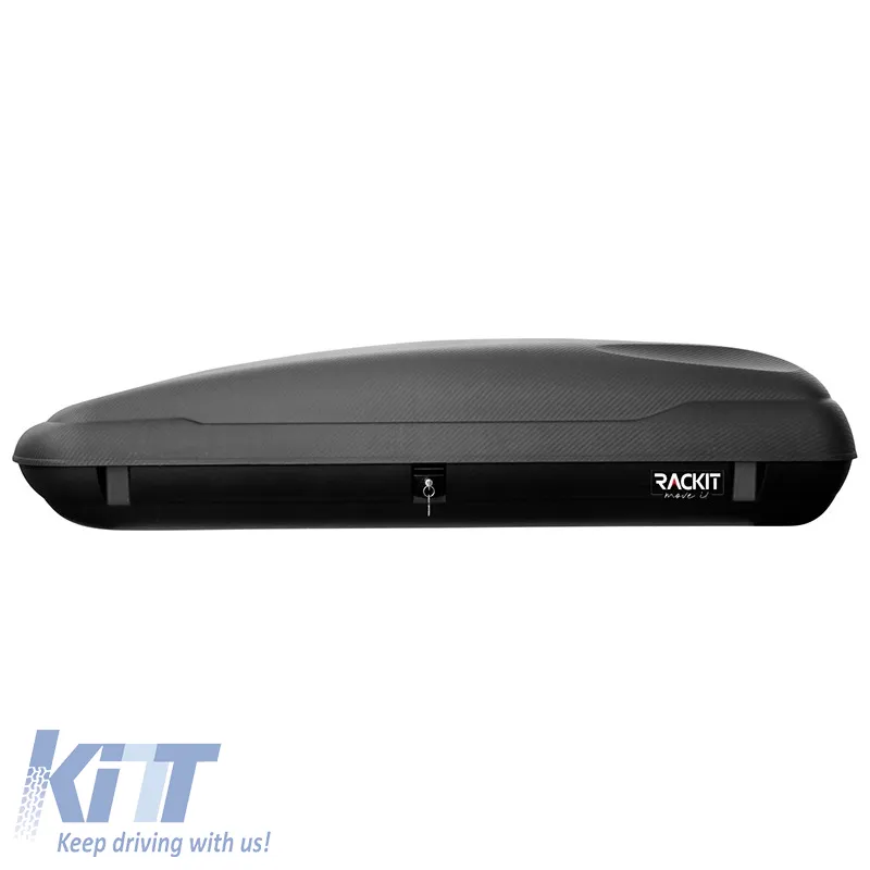 Roof Box Rackit 400lt Carbon With Dual Open