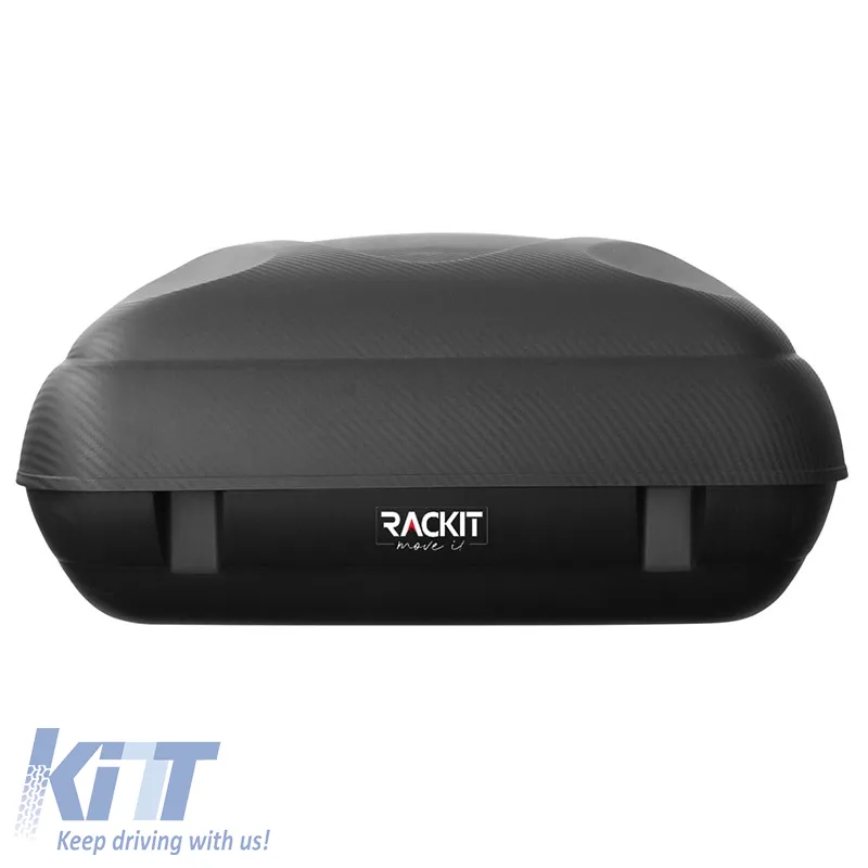 Roof Box Rackit 400lt Carbon With Dual Open