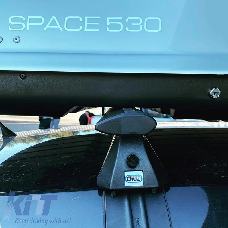 Roof Box Space 530L Silver Gloss With Dual Open