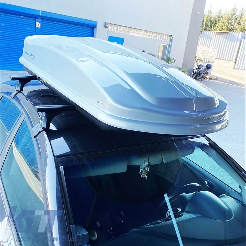 Roof Box Space 530L Silver Gloss With Dual Open