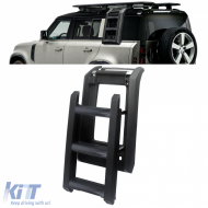 Roof ladder side ladder black gloss for Land Rover Defender 90 110 from 19 - ODRRRRSLR6014701