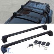 image-72-Roof Rack Crossbars Aluminum Black for Land Rover Defender 110 L663 from 19