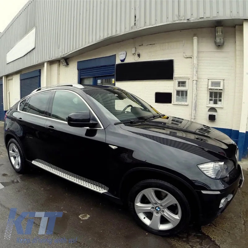 Roof Rails suitable for BMW X6 E71 E72 (2008-2015) Silver 2 Pieces