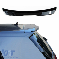 Roof Spoiler Add On suitable for VW Golf VI (6) & Golf VII (7) 2008-2020 Piano Black From ABS Plastic