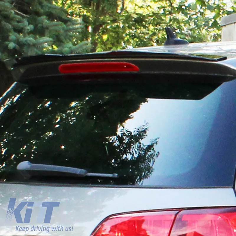 Roof Spoiler Add On suitable for VW Golf VI (6) & Golf VII (7) 2008-2020 Piano Black From ABS Plastic
