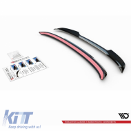 Roof Spoiler Add On suitable for VW Golf VIII (8) 20+ GTI & R-Line Bumper Glossy Black V.2 Maxton Design From ABS Plastic 1pc