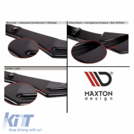 Roof Spoiler Add On suitable for VW Golf VIII (8) 20+ GTI & R-Line Bumper Glossy Black V.2 Maxton Design From ABS Plastic 1pc