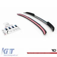 Roof Spoiler Add On suitable for VW Golf VIII (8) 20+ GTI & R-Line Bumper Glossy Black V.2 Maxton Design From ABS Plastic 1pc-image-6310919