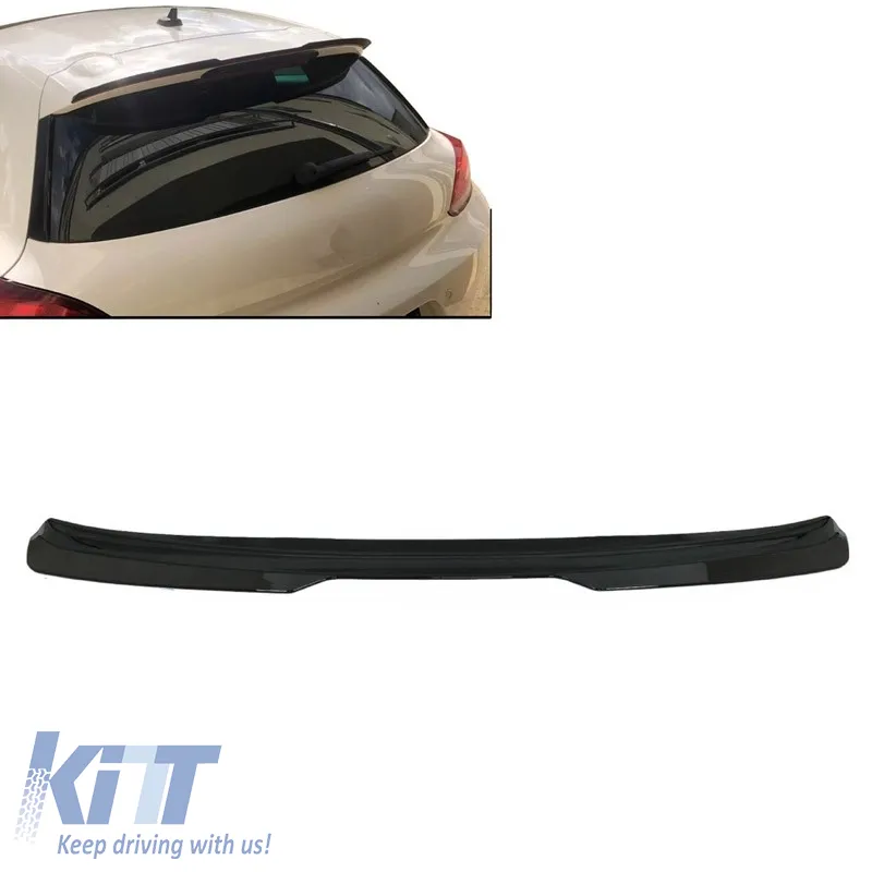 Roof Spoiler Add On suitable for VW Scirocco 14-17 R-Look for Standard Version Gloss Black from ABS Plastic