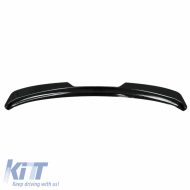 Roof Spoiler Add On suitable for VW Scirocco 14-17 R-Look for Standard Version Gloss Black from ABS Plastic