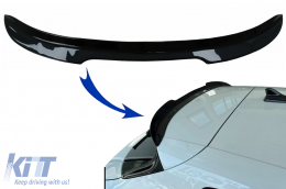 Roof Spoiler Cap suitable for Seat Leon Mk4 (2020-up) Piano Black
