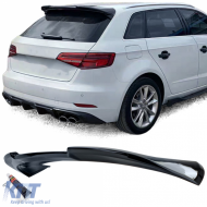 Roof spoiler rear spoiler sport black gloss fits for Audi A3 8V 12-20 Sportback