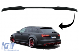 Roof Spoiler suitable for Audi A6 Avant Facelift 4G C7 (2015-2018) Piano Black - RSAUA64GFRS